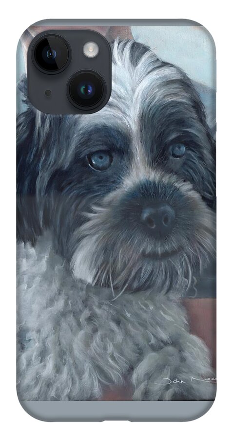 Chitzou iPhone 14 Case featuring the painting Portrait of Charley by John Neeve