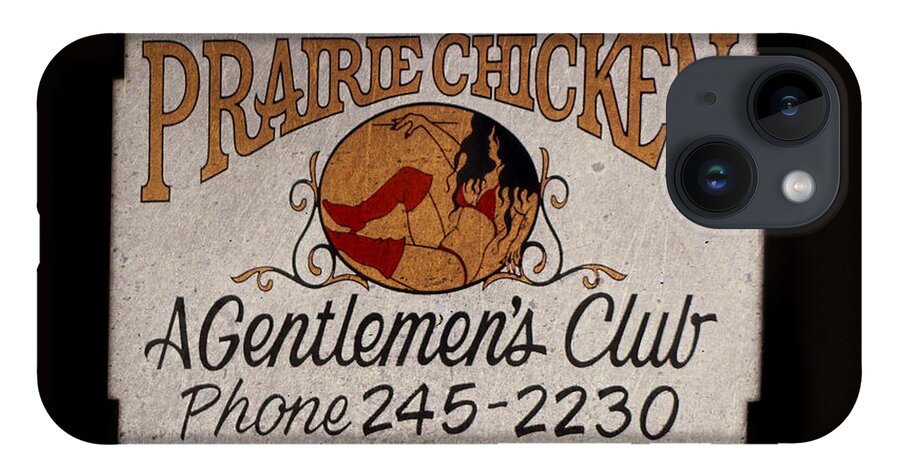  iPhone 14 Case featuring the photograph Prairie Chicken Gentlemen's Club by Cathy Anderson