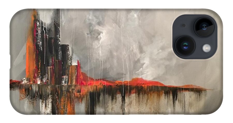 Abstract iPhone Case featuring the painting Prodigious by Soraya Silvestri