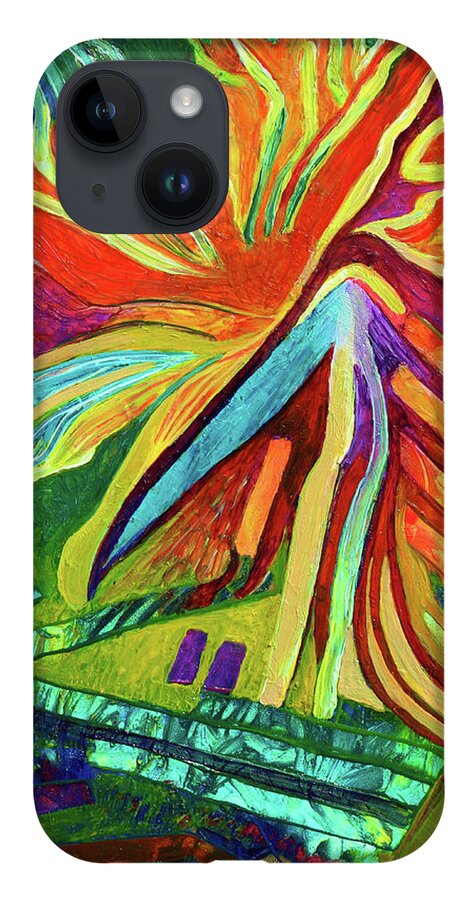  iPhone Case featuring the painting Psalm 91 by Polly Castor