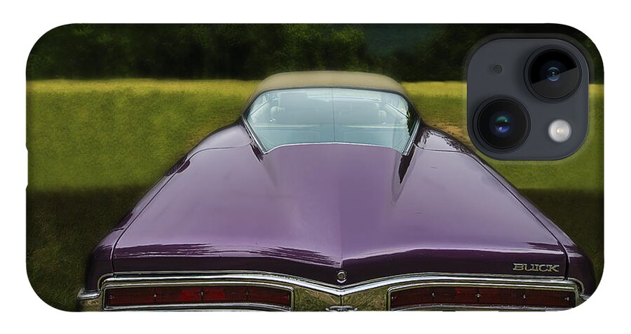 Purple iPhone 14 Case featuring the photograph Purple Buick Vintage Car by Enrico Pelos