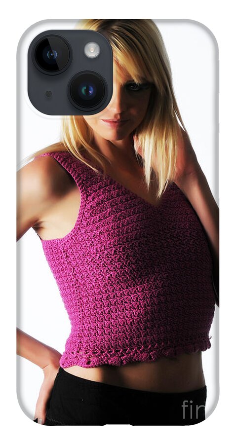 Artistic iPhone Case featuring the photograph Purple crochet by Robert WK Clark