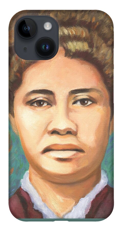 Queen Liliuokalani iPhone Case featuring the painting Queen Liliuokalani by Linda Ruiz-Lozito