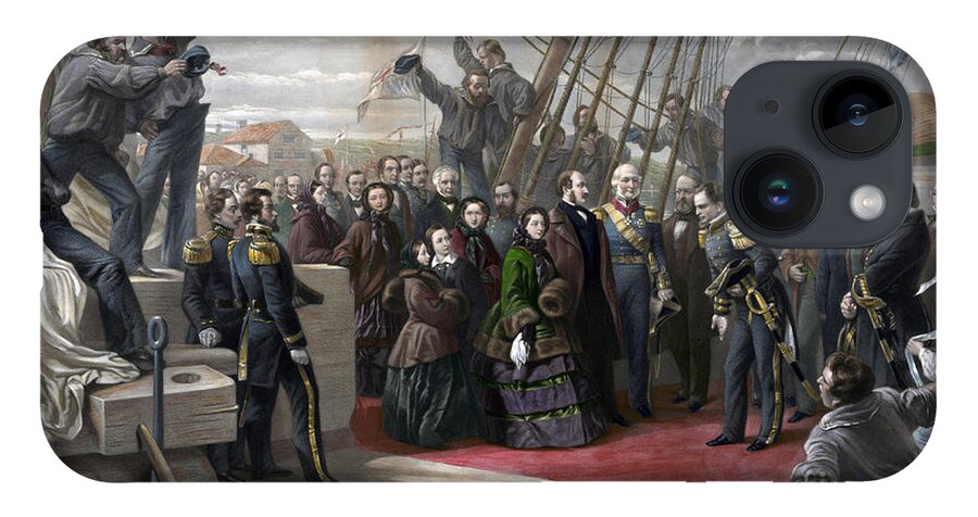 Government iPhone 14 Case featuring the photograph Queen Victoria Visits Hms Resolute, 1856 by Science Source