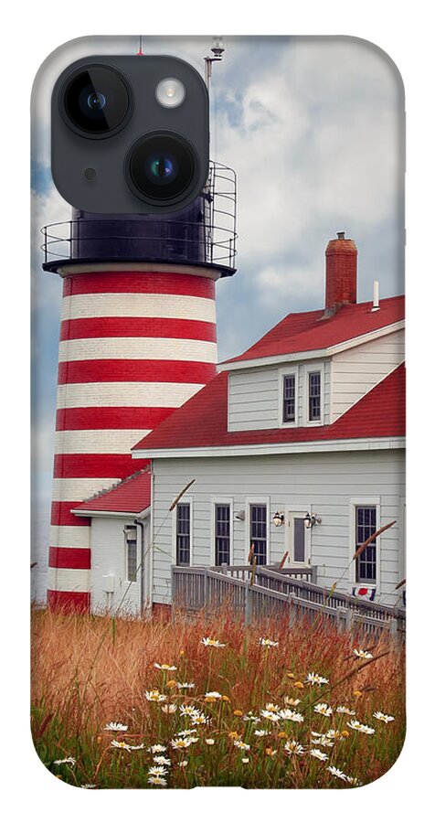 West Quoddy Lighthouse iPhone 14 Case featuring the photograph Quoddy Lighthouse Afternoon by Brenda Giasson