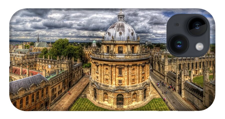 Yhun Suarez iPhone 14 Case featuring the photograph Radcliffe Camera Panorama by Yhun Suarez