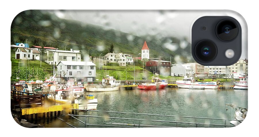Iceland iPhone 14 Case featuring the photograph Rainy Day In Siglufjorour by Tom Singleton
