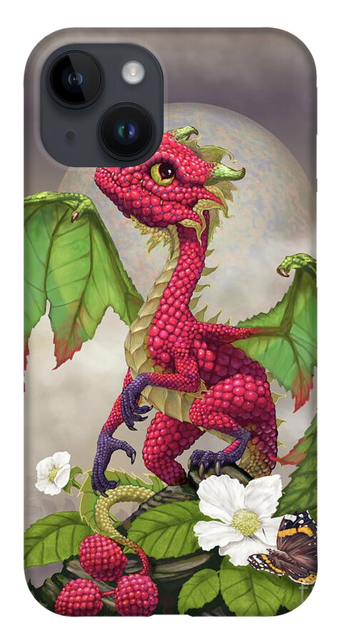 Raspberry Dragon iPhone 14 Case by Stanley Morrison - Fine Art America