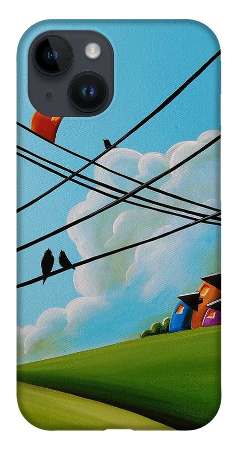 House iPhone 14 Case featuring the painting Reaching New Heights by Cindy Thornton