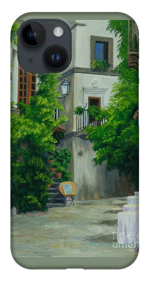 Italy Street Painting iPhone 14 Case featuring the painting Ready for Business by Charlotte Blanchard