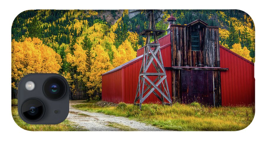  iPhone 14 Case featuring the photograph Red Barn by John Strong