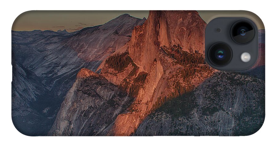 Glacier Point iPhone 14 Case featuring the photograph Red Rock At Night by Bill Roberts