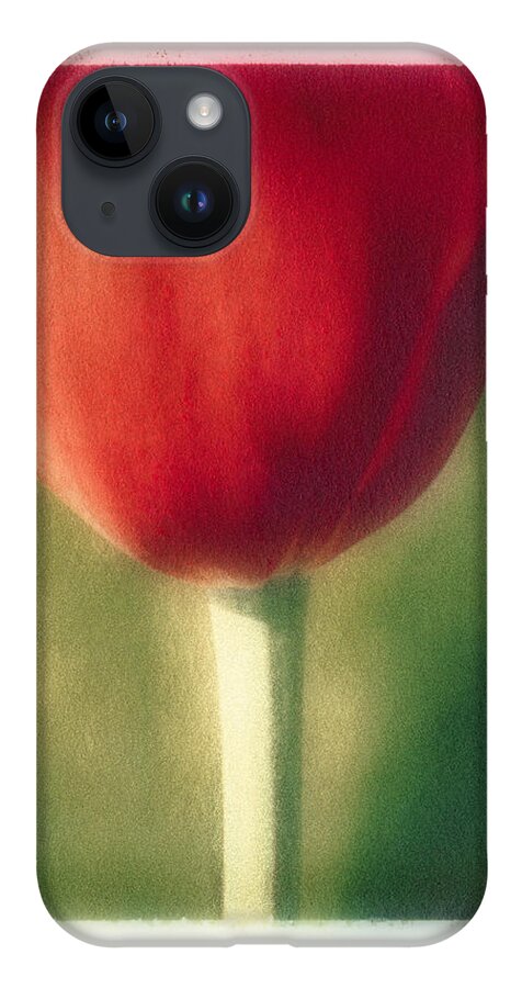 Spring iPhone 14 Case featuring the photograph Red Tulip by Joye Ardyn Durham