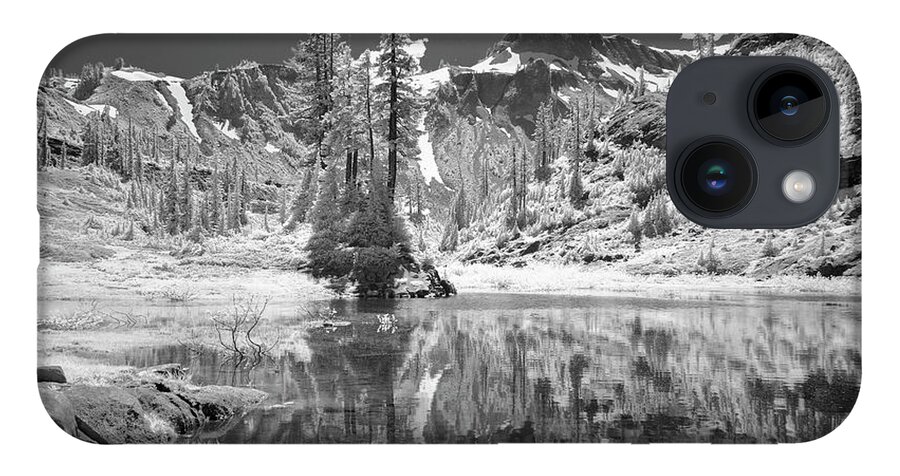 Bagley Lake iPhone 14 Case featuring the photograph Reflection in Bagley Lake by Jon Glaser