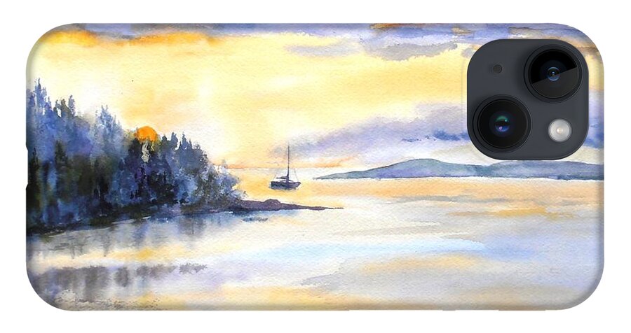 Sunsets iPhone 14 Case featuring the painting Returning Home by Diane Kirk