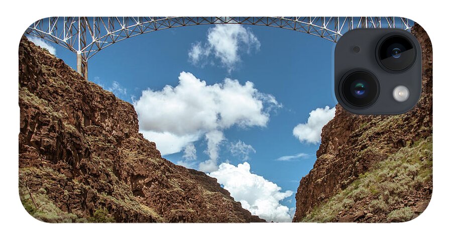 New Mexico Rio Grande Wild And Scenic River iPhone 14 Case featuring the photograph Rio Grande Gorge Bridge by Britt Runyon