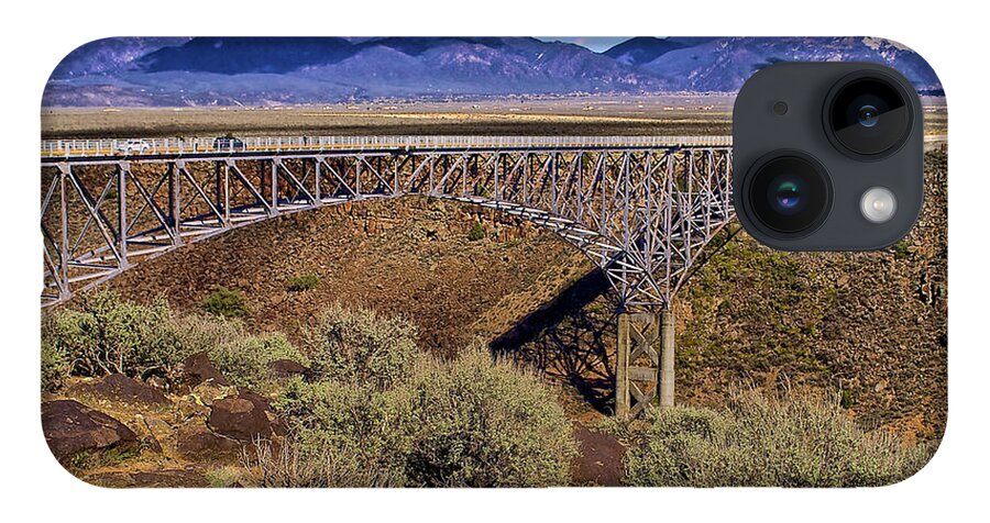 Architecture iPhone 14 Case featuring the photograph Rio Grande Gorge Bridge by Donald Pash