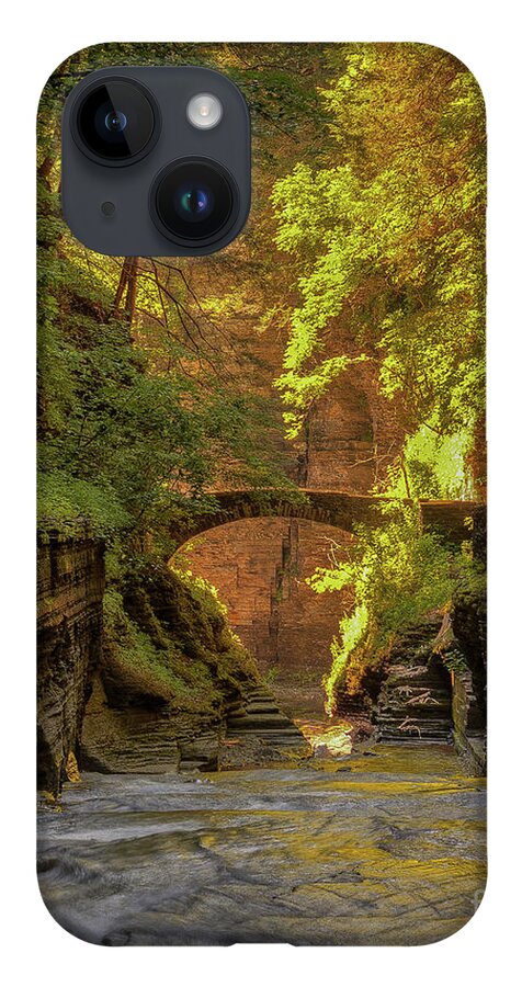Gorge iPhone 14 Case featuring the photograph Rivendell Bridge by Rod Best