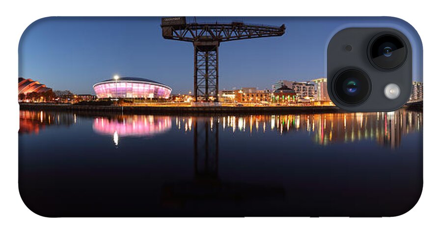  Clyde Arc iPhone 14 Case featuring the photograph River View Panoramic by Grant Glendinning