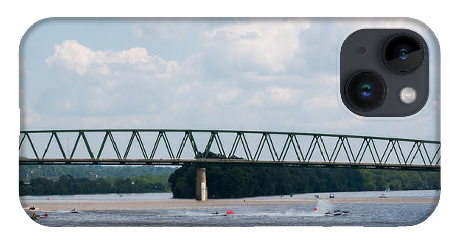 Riverfront Roar iPhone 14 Case featuring the photograph Riverfront Roar 2015 by Holden The Moment