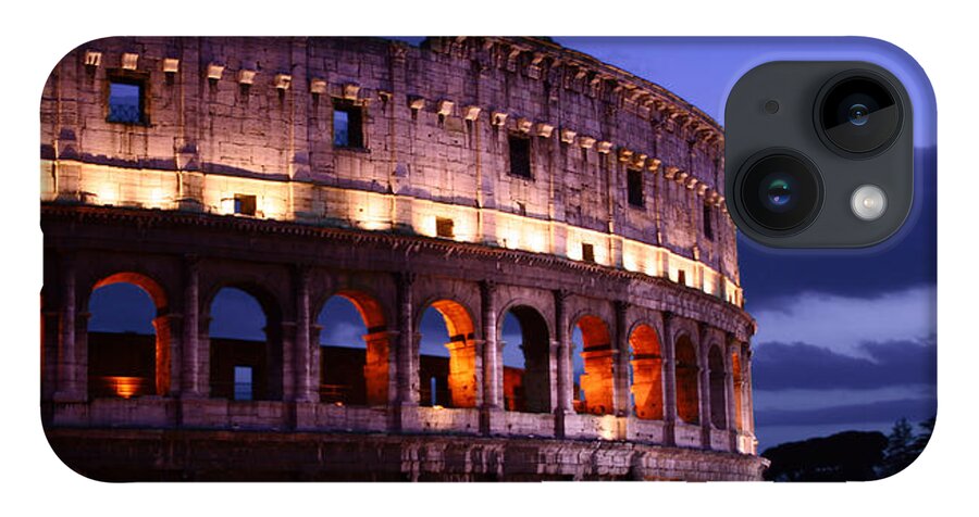 Roman Colosseum iPhone Case featuring the photograph Roman Nights by Warren Home Decor