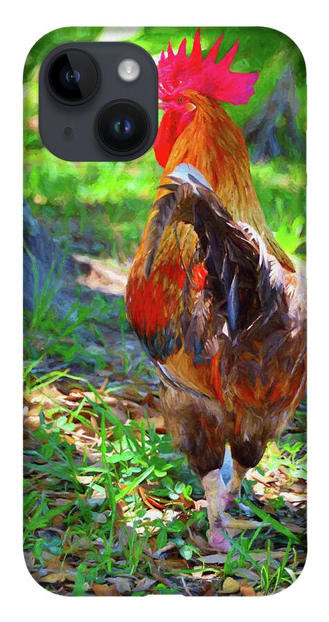 Rooster iPhone 14 Case featuring the photograph Rooster by Alison Belsan Horton
