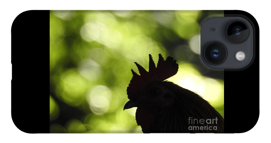 Rooster iPhone 14 Case featuring the photograph Rooster Silhouette by Jan Gelders