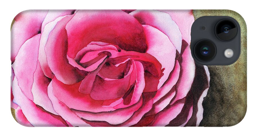 Rose iPhone 14 Case featuring the painting Rose by Ken Powers