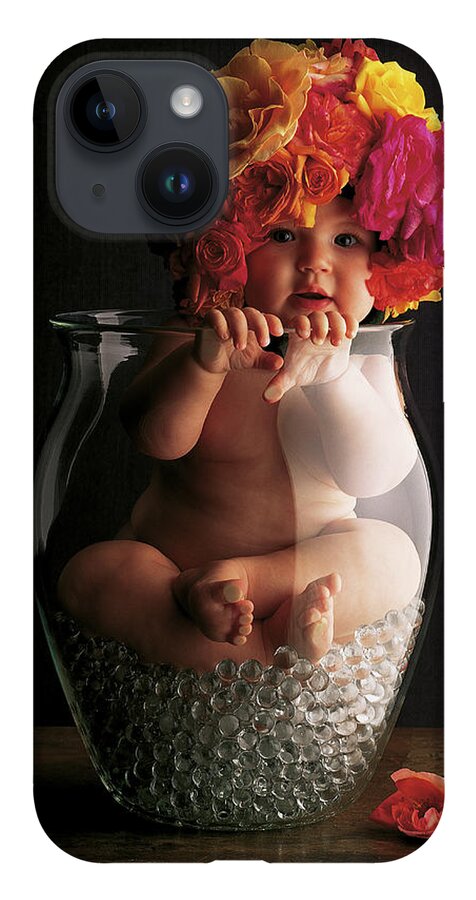 Rose iPhone 14 Case featuring the photograph Vase of Roses by Anne Geddes