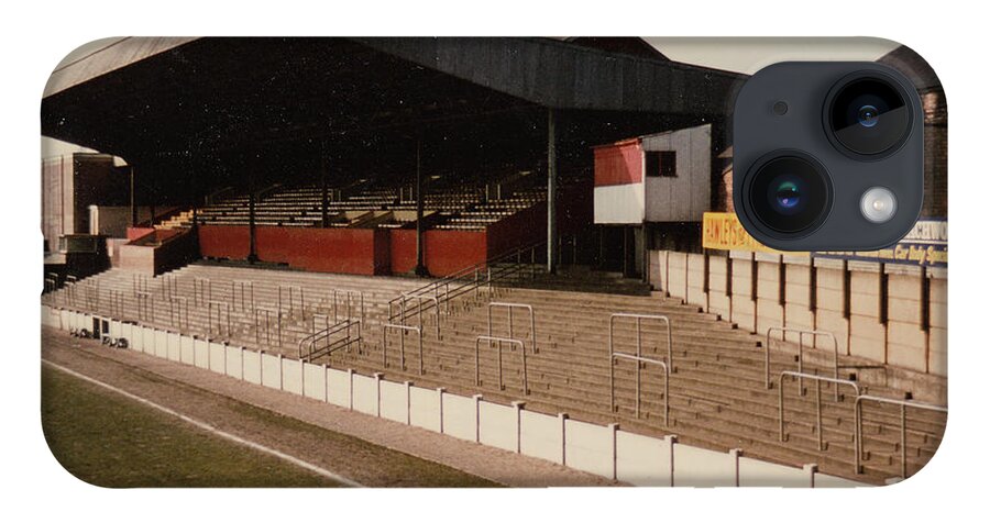  iPhone 14 Case featuring the photograph Rotherham - Millmoor - Main Stand 1 - 1970s by Legendary Football Grounds