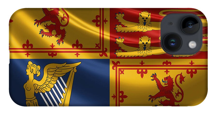 'royal Collection' By Serge Averbukh iPhone Case featuring the digital art Royal Standard of the United Kingdom in Scotland by Serge Averbukh