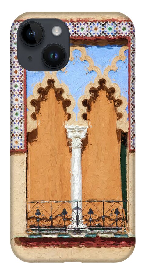 David Letts iPhone 14 Case featuring the painting Royal Window by David Letts