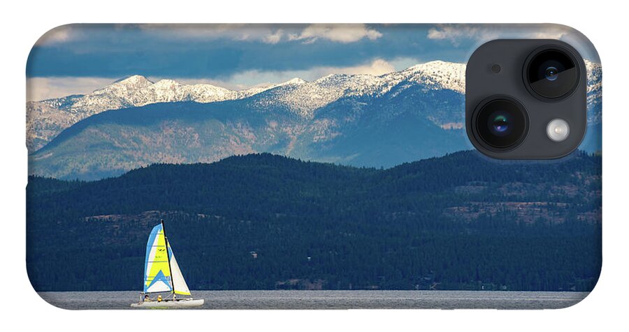 Sail iPhone 14 Case featuring the photograph Sailing Flathead Lake by David Hart