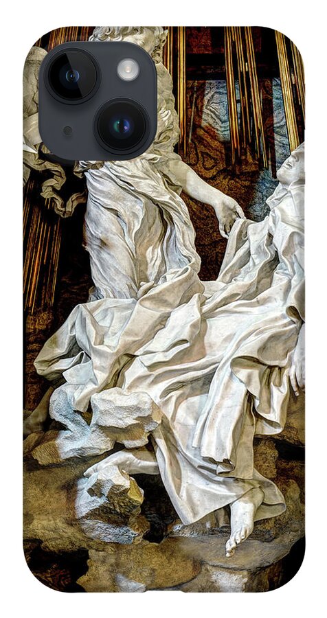 Ecstasy Of Saint Teresa iPhone 14 Case featuring the photograph Saint Teresa by Bernini by Weston Westmoreland