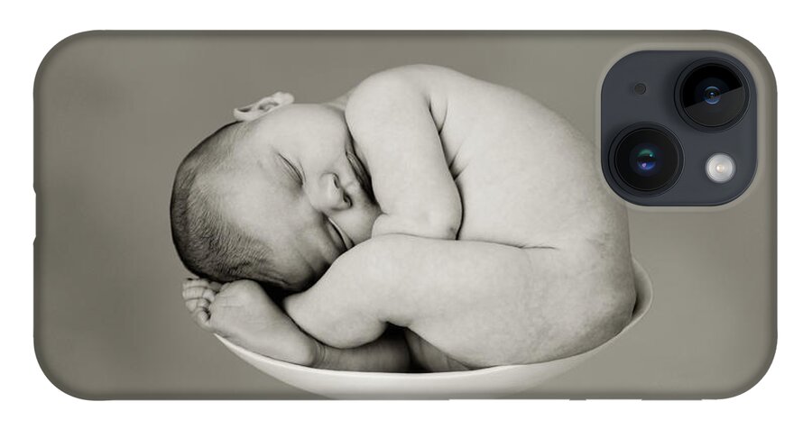 Black And White iPhone Case featuring the photograph Sally Pearl by Anne Geddes