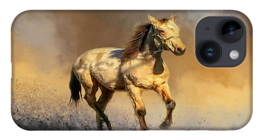 Horses iPhone Case featuring the mixed media Sandy by DB Hayes