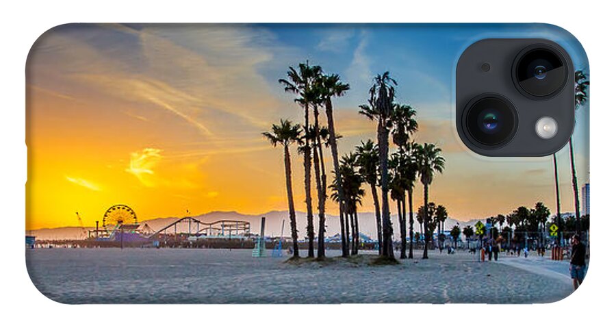 Santa Monica Sunset iPhone Case featuring the photograph Santa Monica Sunset by Az Jackson