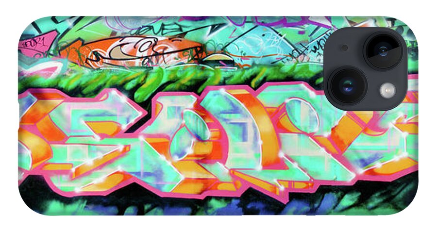 Graffiti Art iPhone Case featuring the photograph SCAPE, Screaming Creative and Positive Energy, Graffiti Art North 11th Street, San Jose 1990 by Kathy Anselmo