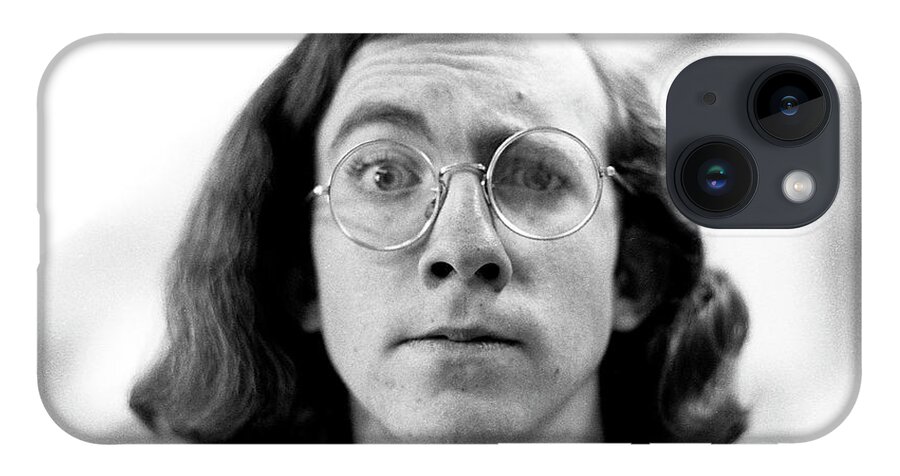 Self-portrait iPhone 14 Case featuring the photograph Self-Portrait, With Raised Eyebrow, 1972 by Jeremy Butler