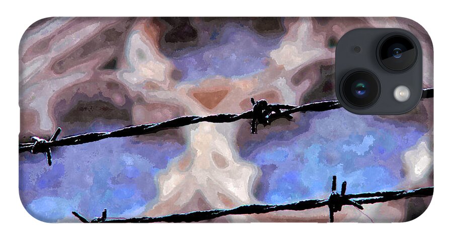 Digital iPhone 14 Case featuring the painting Separation of Church and State by Rick Mosher