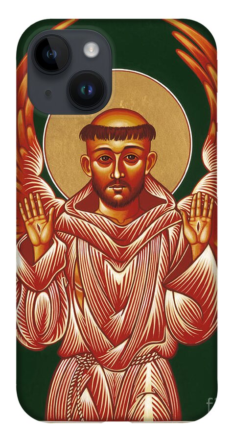 Seraphic Father Francis iPhone 14 Case featuring the painting Seraphic Father Francis 031 by William Hart McNichols