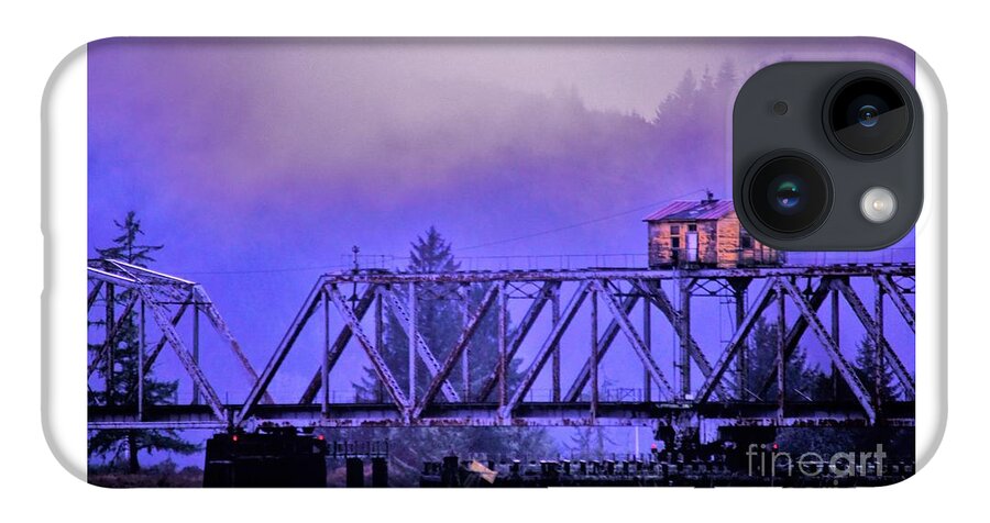 Railroad Bridge iPhone 14 Case featuring the photograph Setting High Above by Merle Grenz