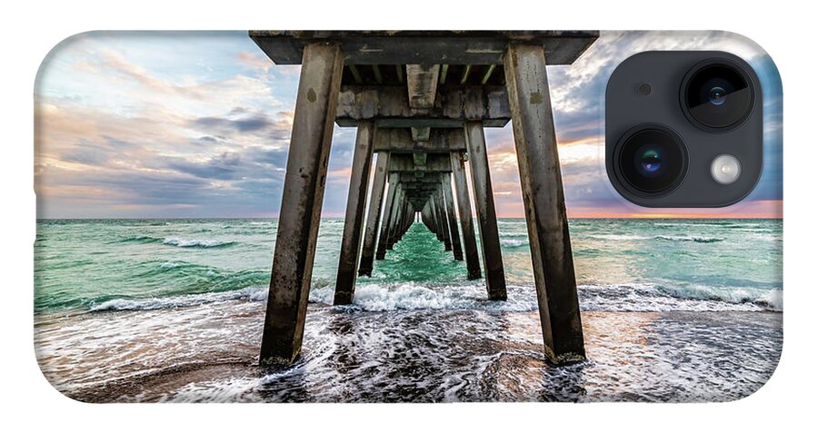 Florida iPhone 14 Case featuring the photograph Sharky's Pier by Joe Holley
