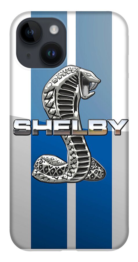  'auto Badges' Collection By Serge Averbukh iPhone Case featuring the photograph Shelby Cobra - 3D Badge by Serge Averbukh