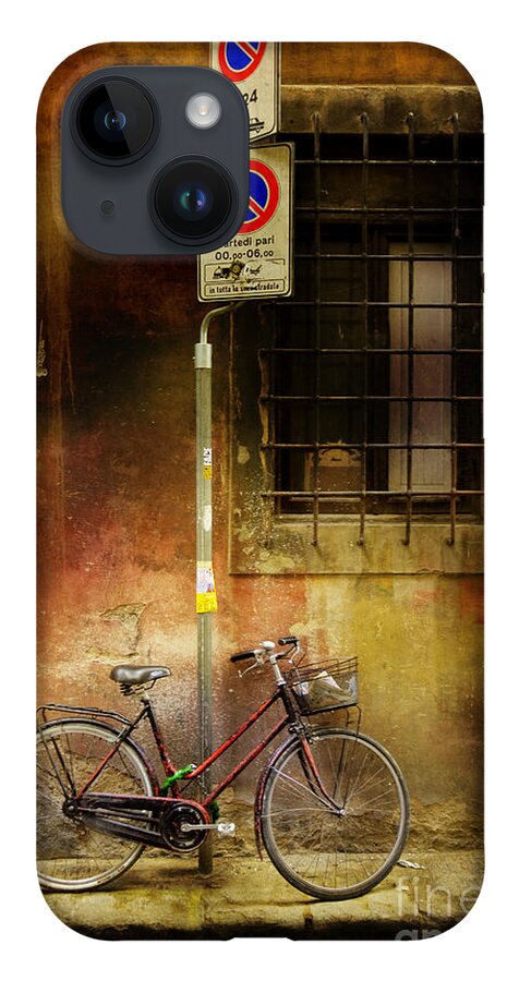 Bicycle iPhone 14 Case featuring the photograph Siena Bicycle by Craig J Satterlee