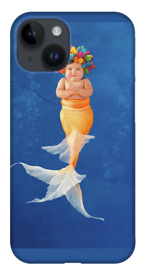 Under The Sea iPhone 14 Case featuring the photograph Sienna as a Mermaid by Anne Geddes
