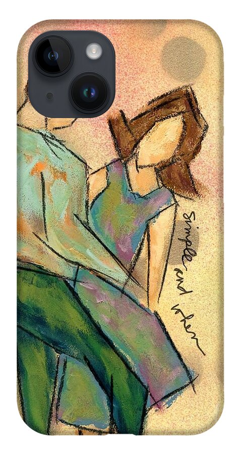 Love iPhone 14 Case featuring the painting Simple And When by Hew Wilson
