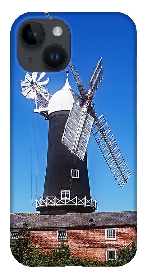 Windmill iPhone 14 Case featuring the photograph Skidby Mill East Yorkshire England by Anthony Murphy
