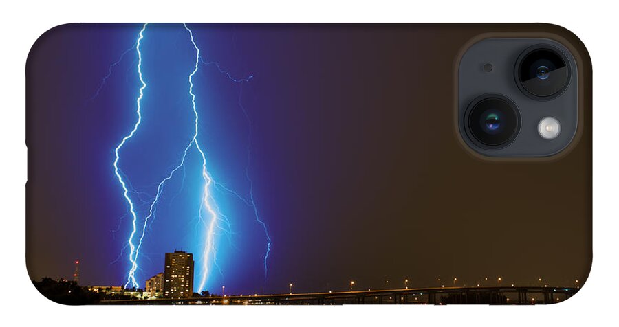 Lightning iPhone 14 Case featuring the photograph Sky's The Limit by Quinn Sedam