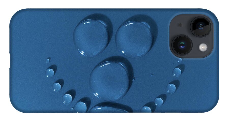 Face iPhone 14 Case featuring the photograph Smily face made of water drops by Simon Bratt